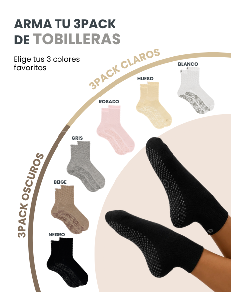 Tobilleras Antideslizantes - Clásicas - Arma tu 3Pack